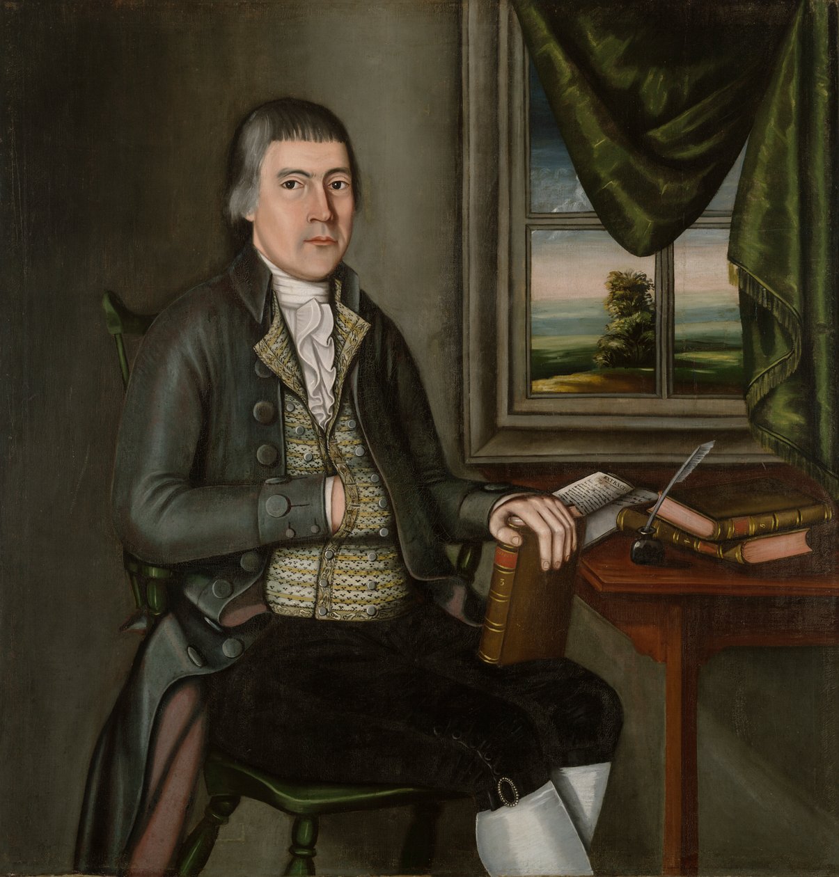 Dr. Hezekiah Beardsley (1748 door The Beardsley Limner