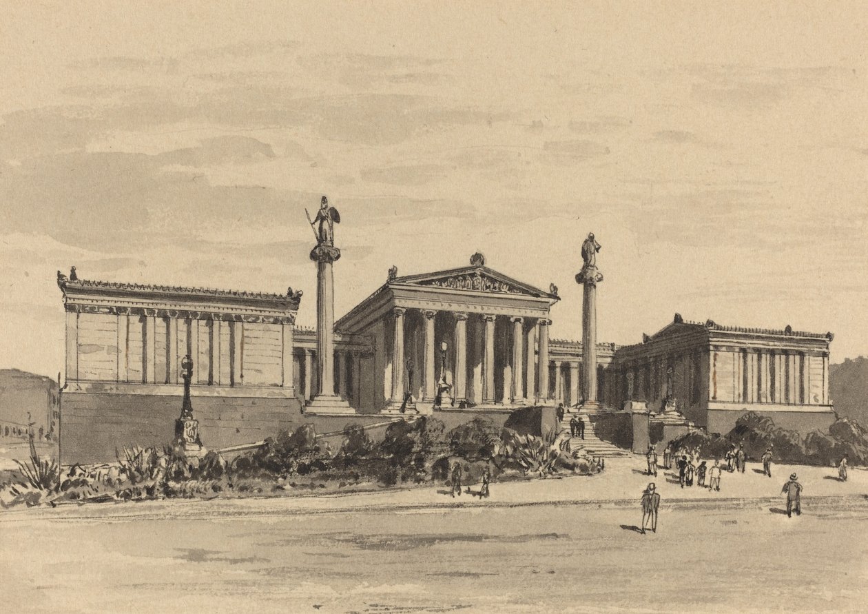 Academie door Themistocles von Eckenbrecher