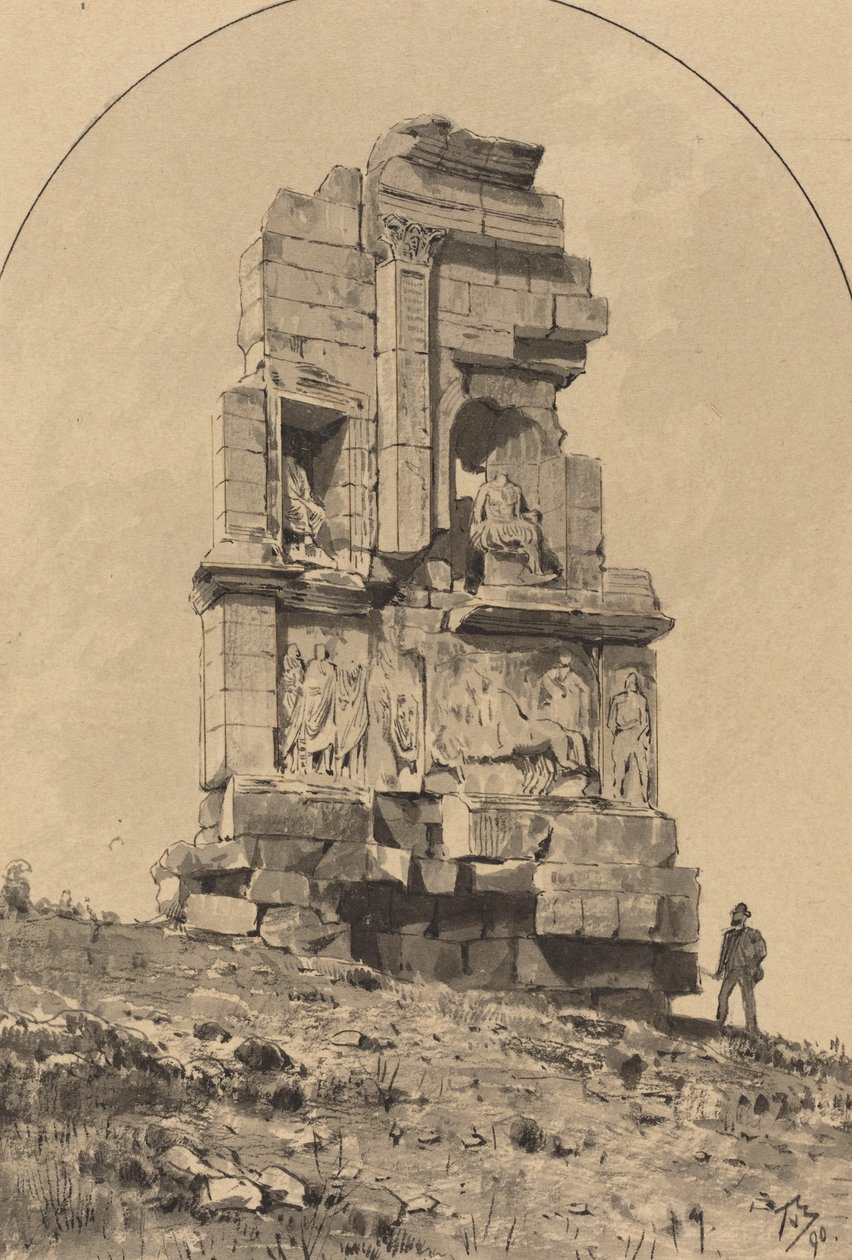 Monument van Philopappos door Themistocles von Eckenbrecher
