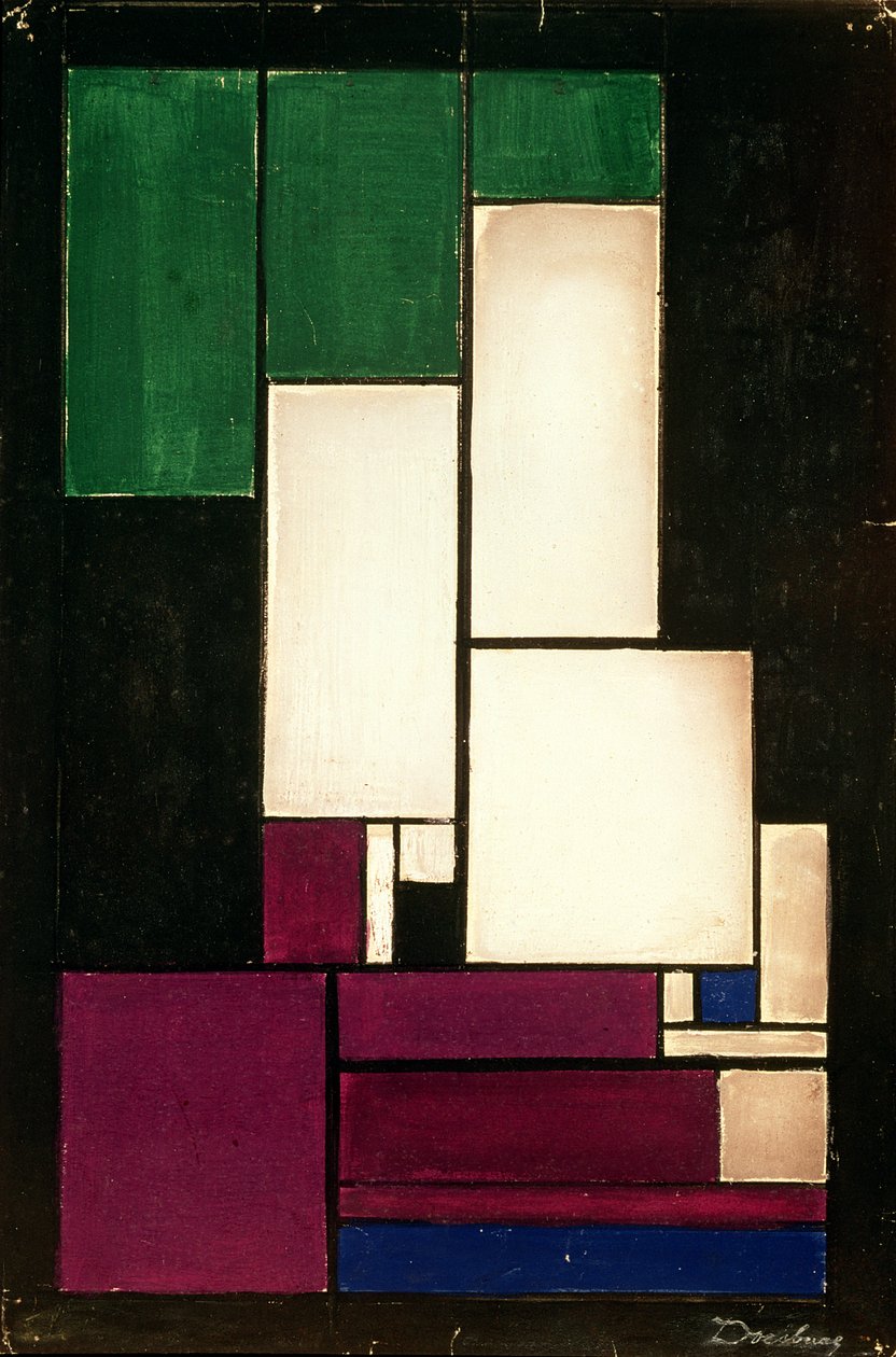 Compositie, 1922 door Theo van Doesburg