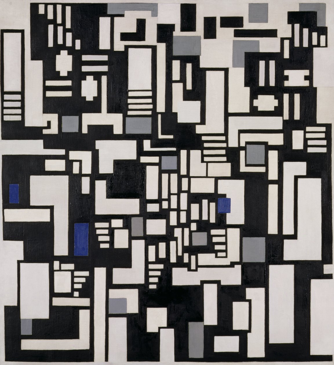 Compositie IX, opus 18, 1917 door Theo van Doesburg