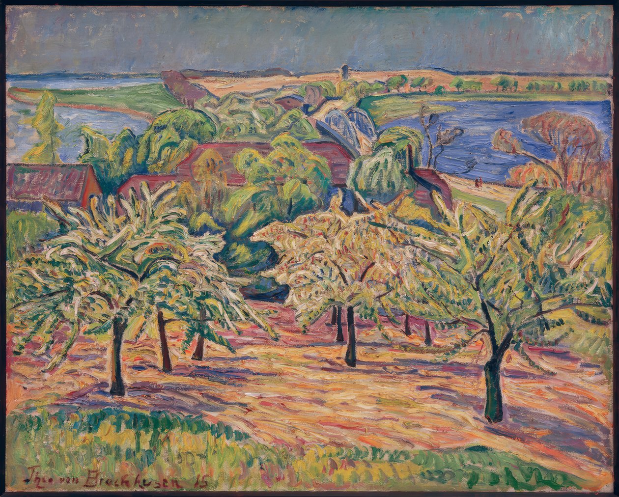 Herrmanns appelboomgaard in Baumgartenbrück door Theo von Brockhusen