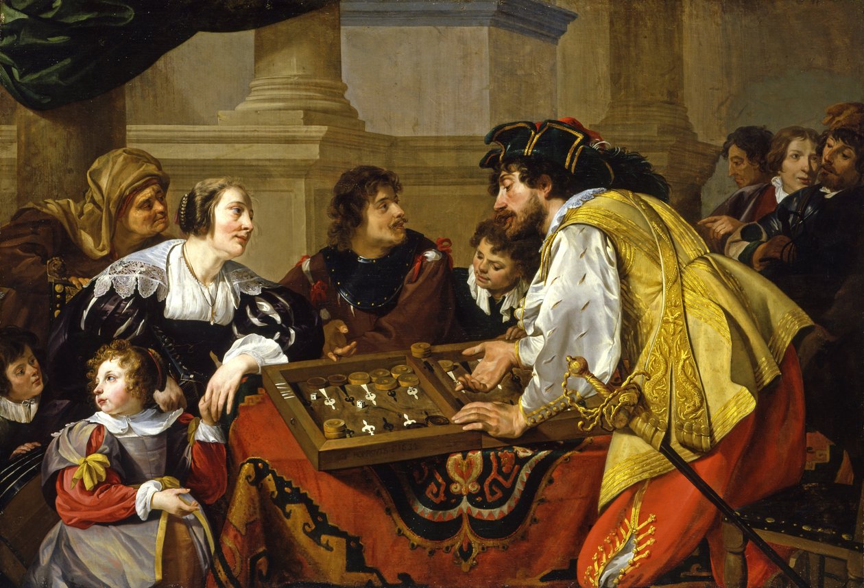 De Backgammonspelers door Theodoor Rombouts