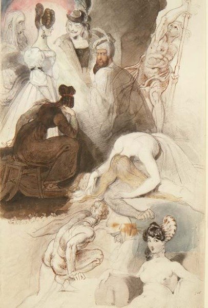 Figurenstudies door Theodor M. von Holst