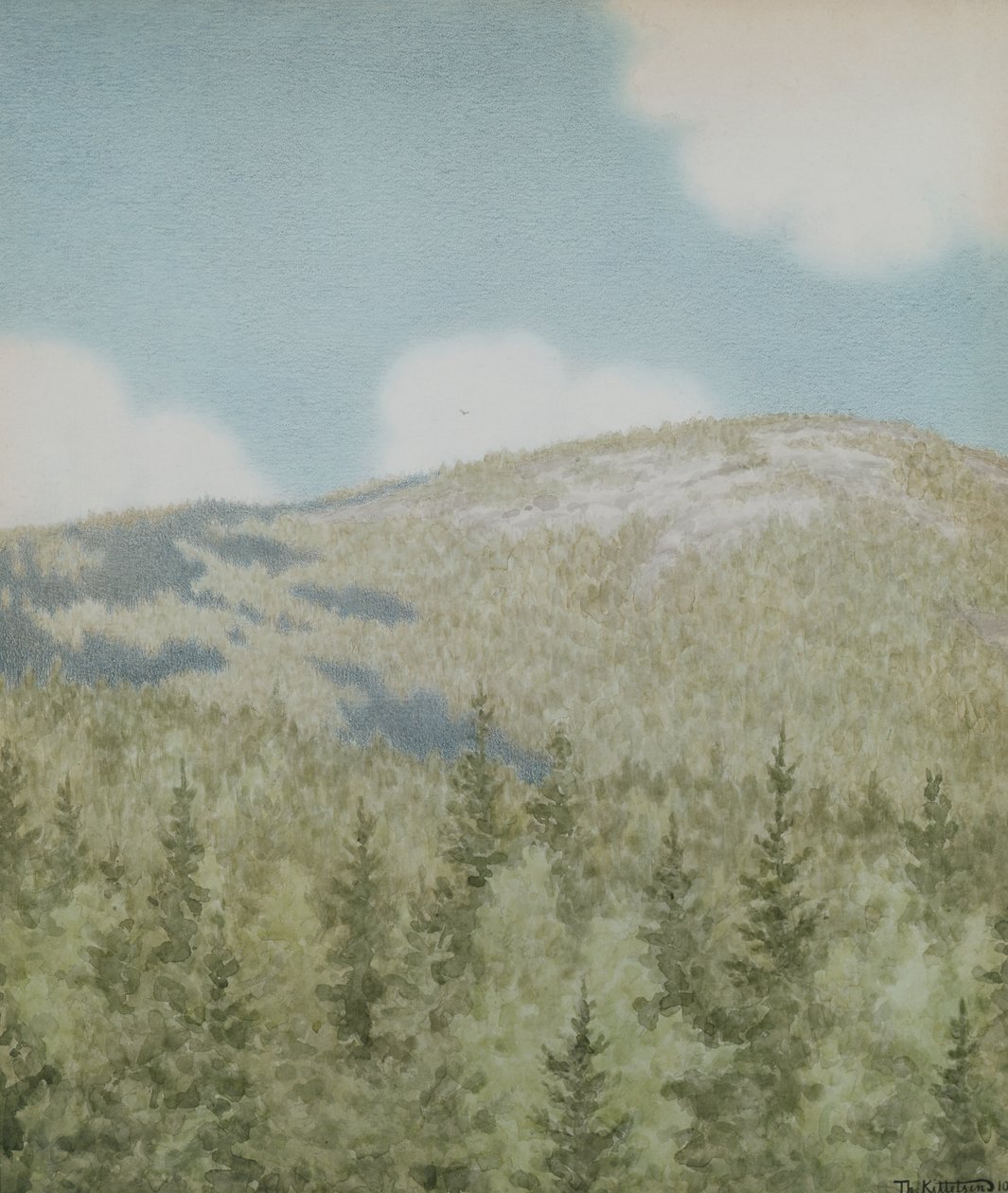 Een vogel vloog daar door Theodor Kittelsen