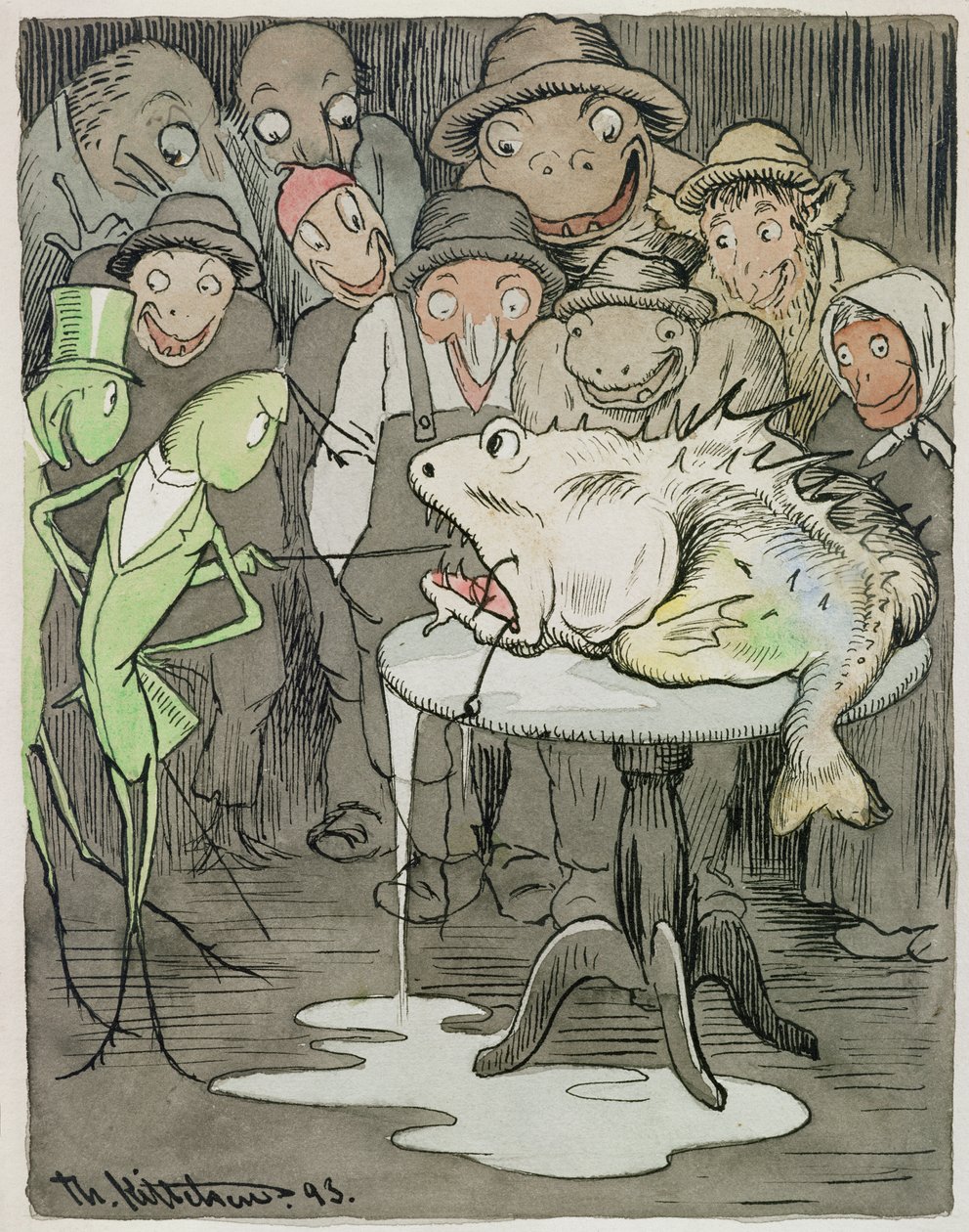 Een zeldzaam dier door Theodor Kittelsen