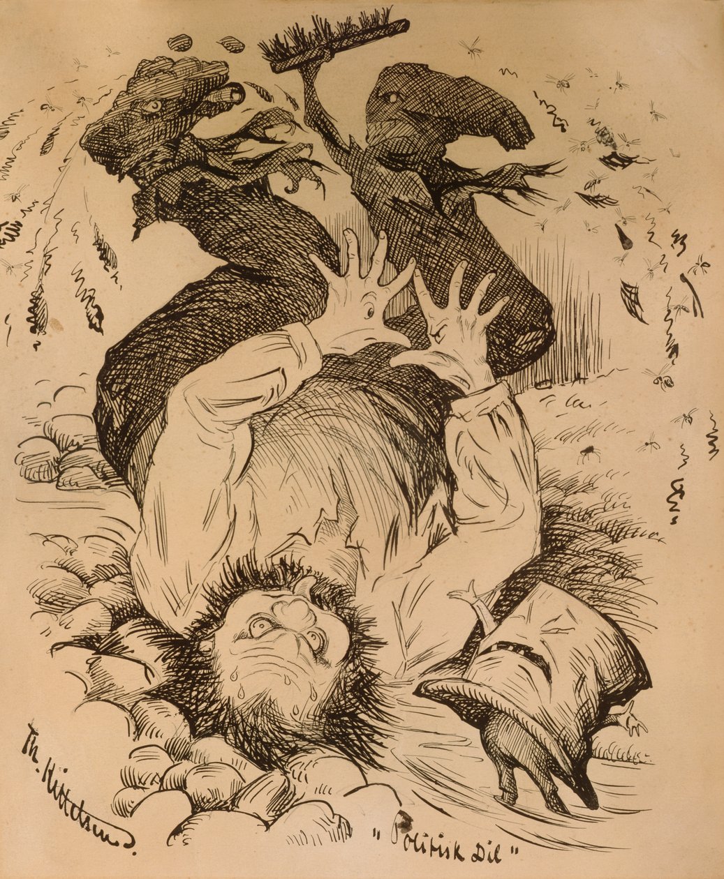 Politieke dil door Theodor Kittelsen