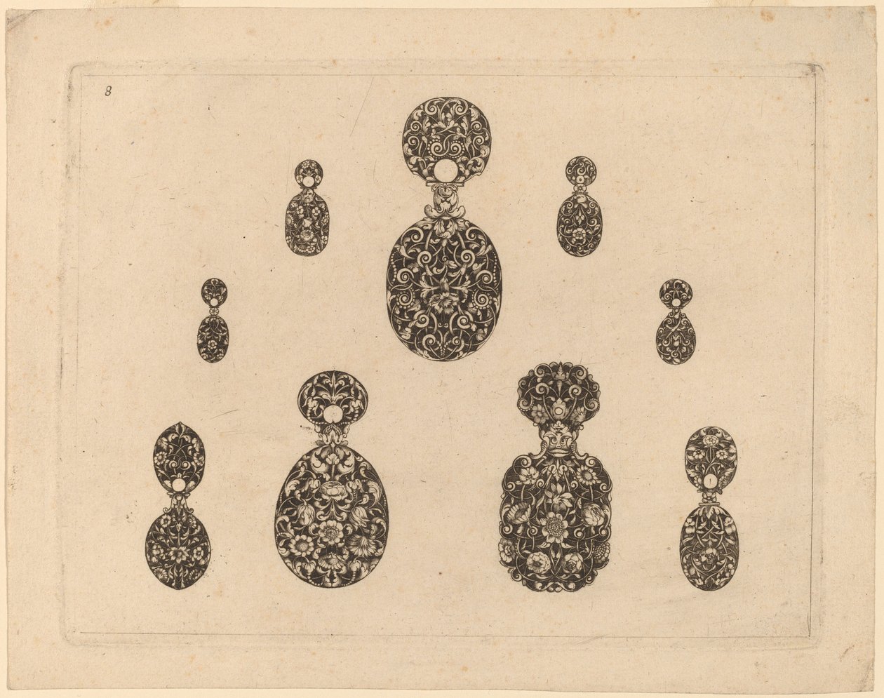 Sieraad Ornament door Theodor de Bry