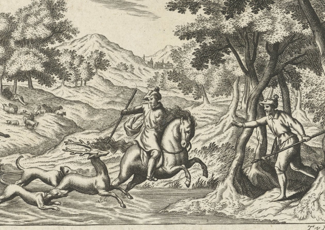 Hertenjacht door Theodor van Merlen (II)