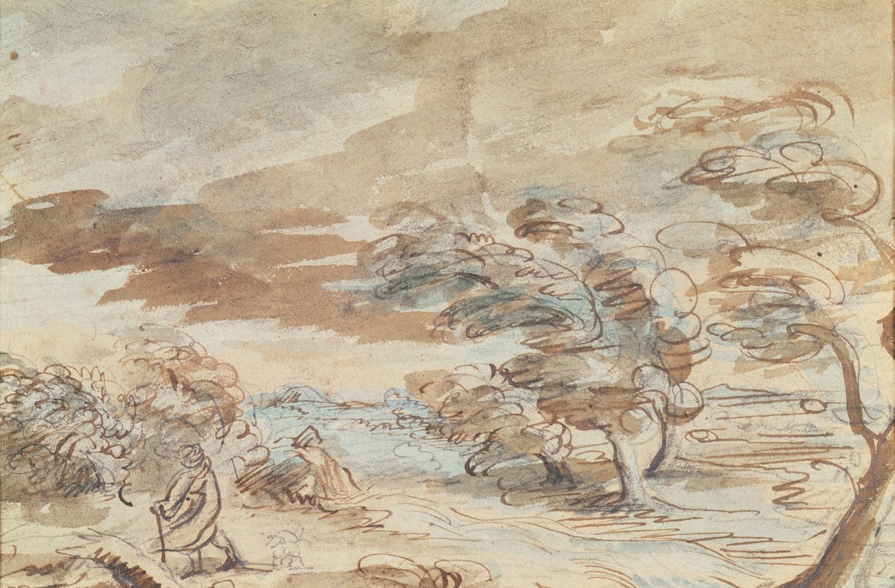 Landschap door Theodore Gericault
