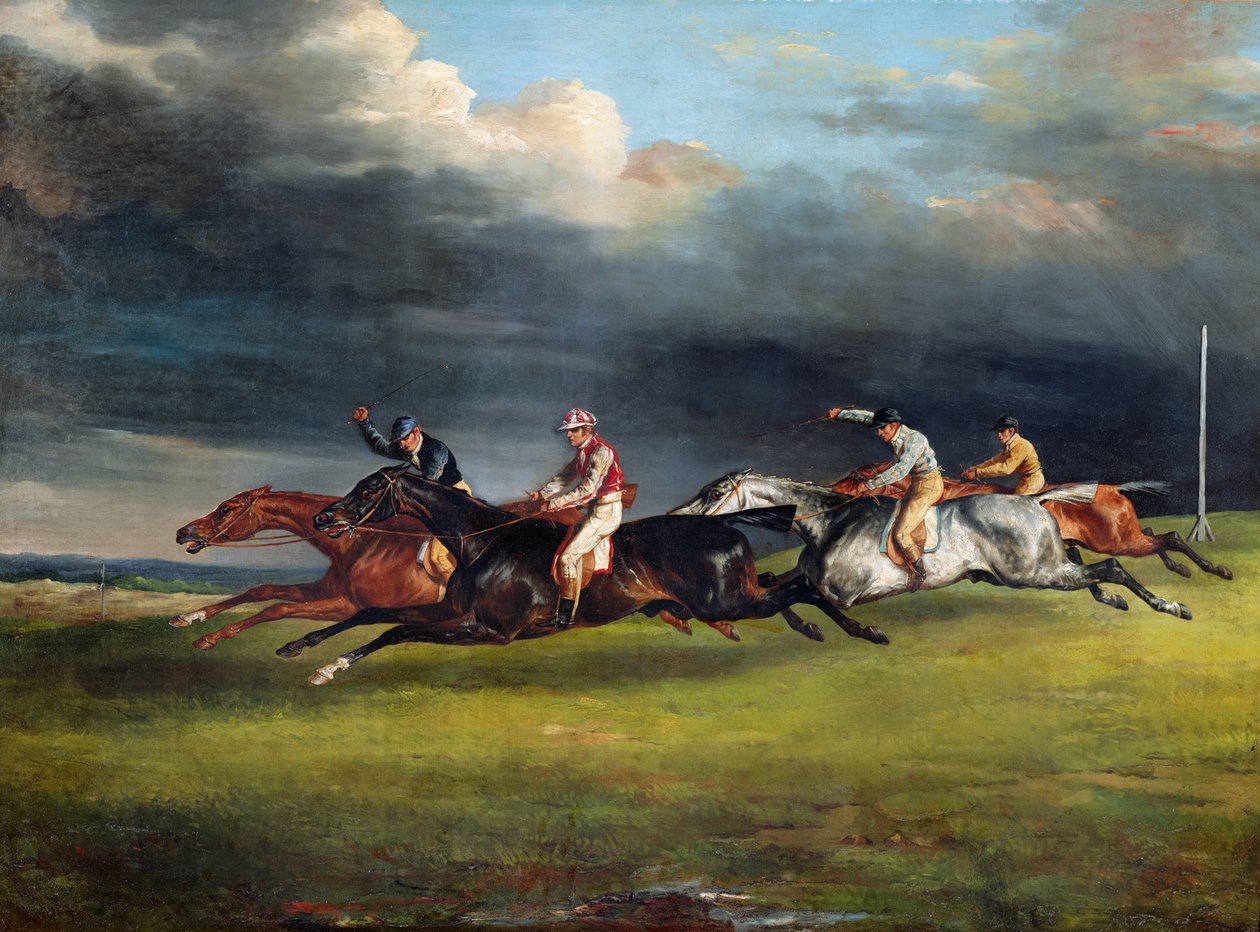 De Epsom Derby, 1821 door Theodore Gericault