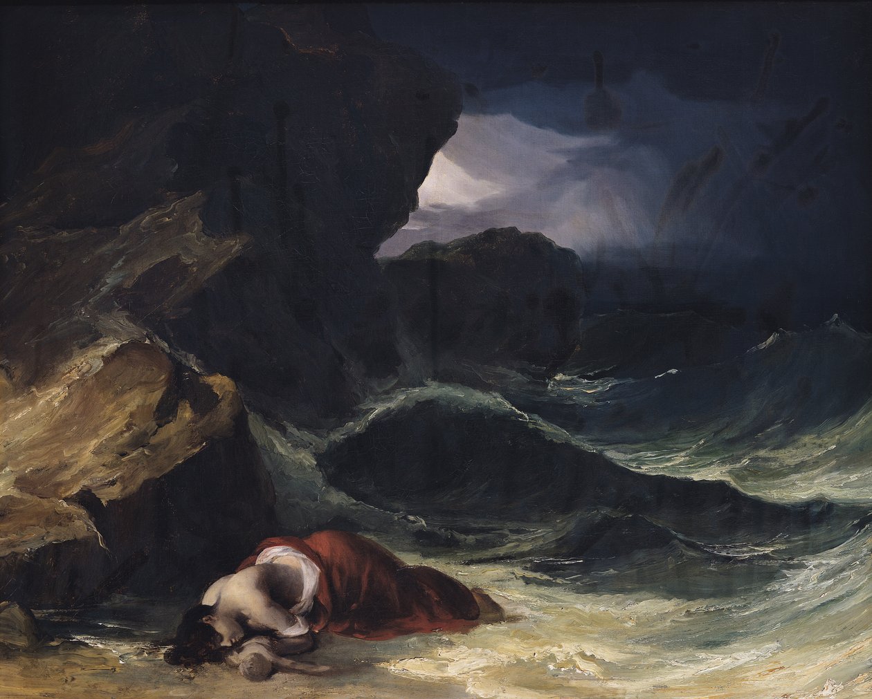 De storm, of Het schipbreuk door Theodore Gericault