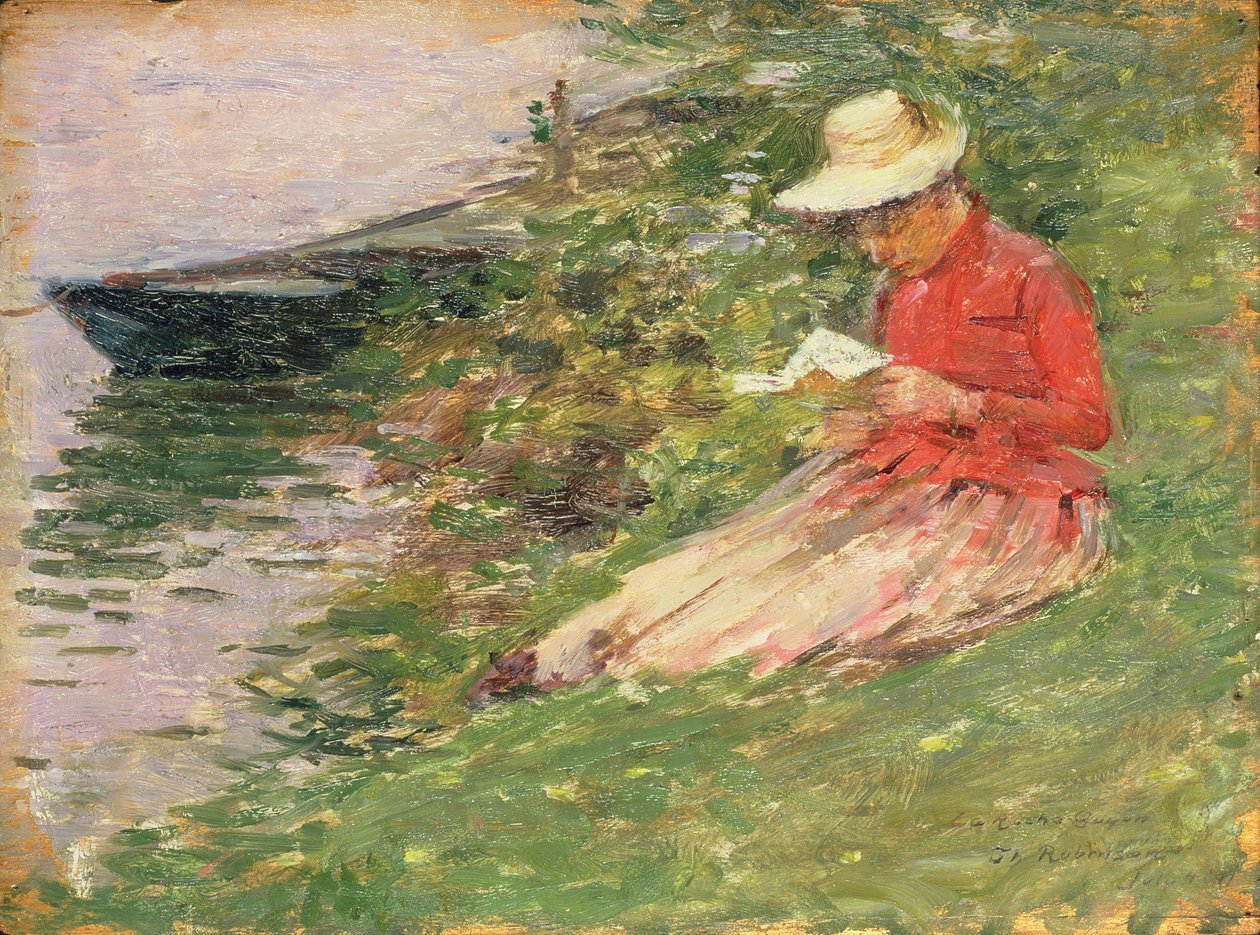La Roche Guyon door Theodore Robinson