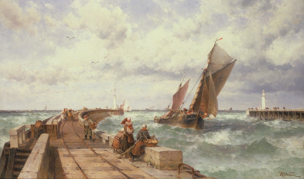 De terugkeer van de vissers door Theodore Weber