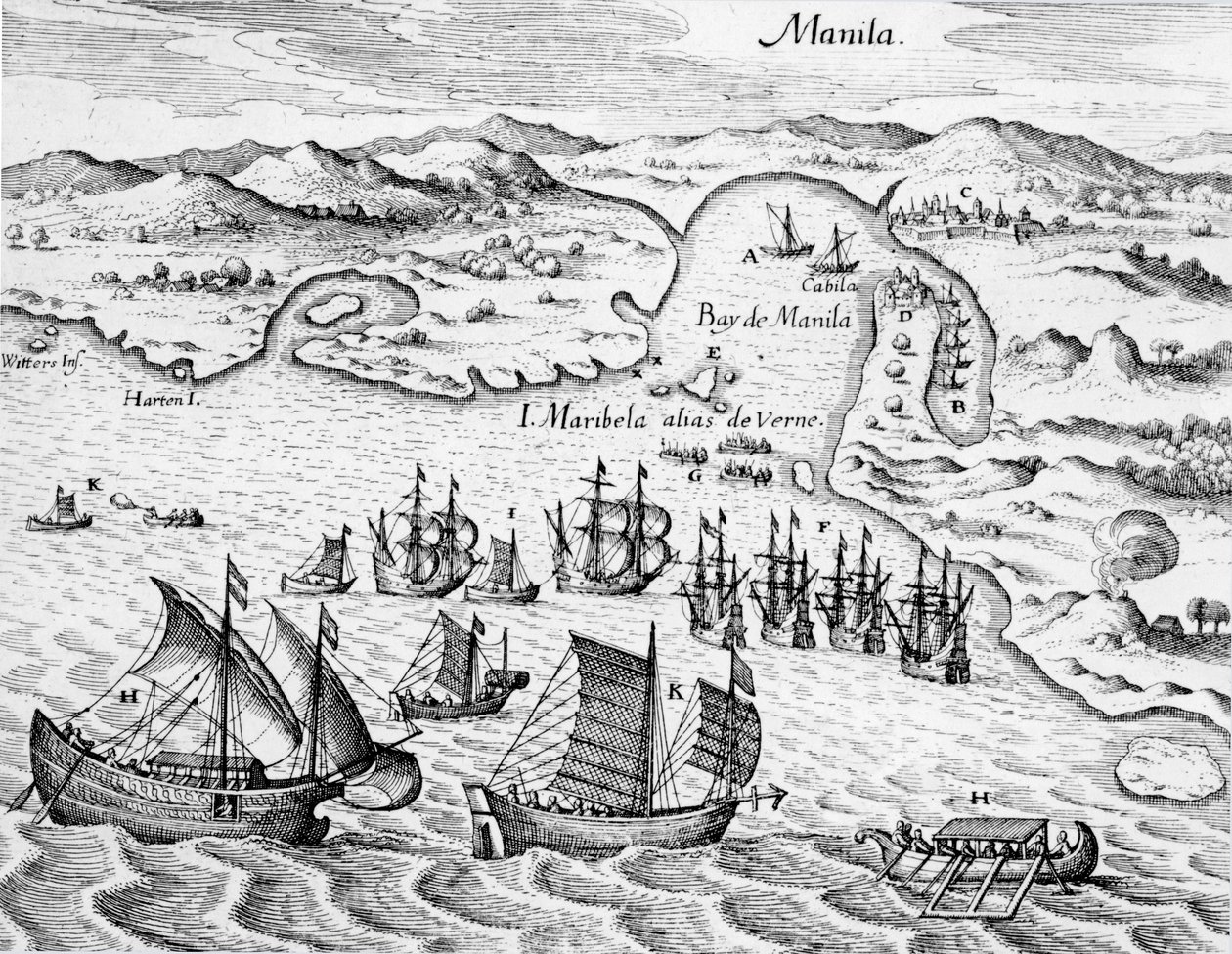 Grand Voyages, 1591 door Theodore de Bry