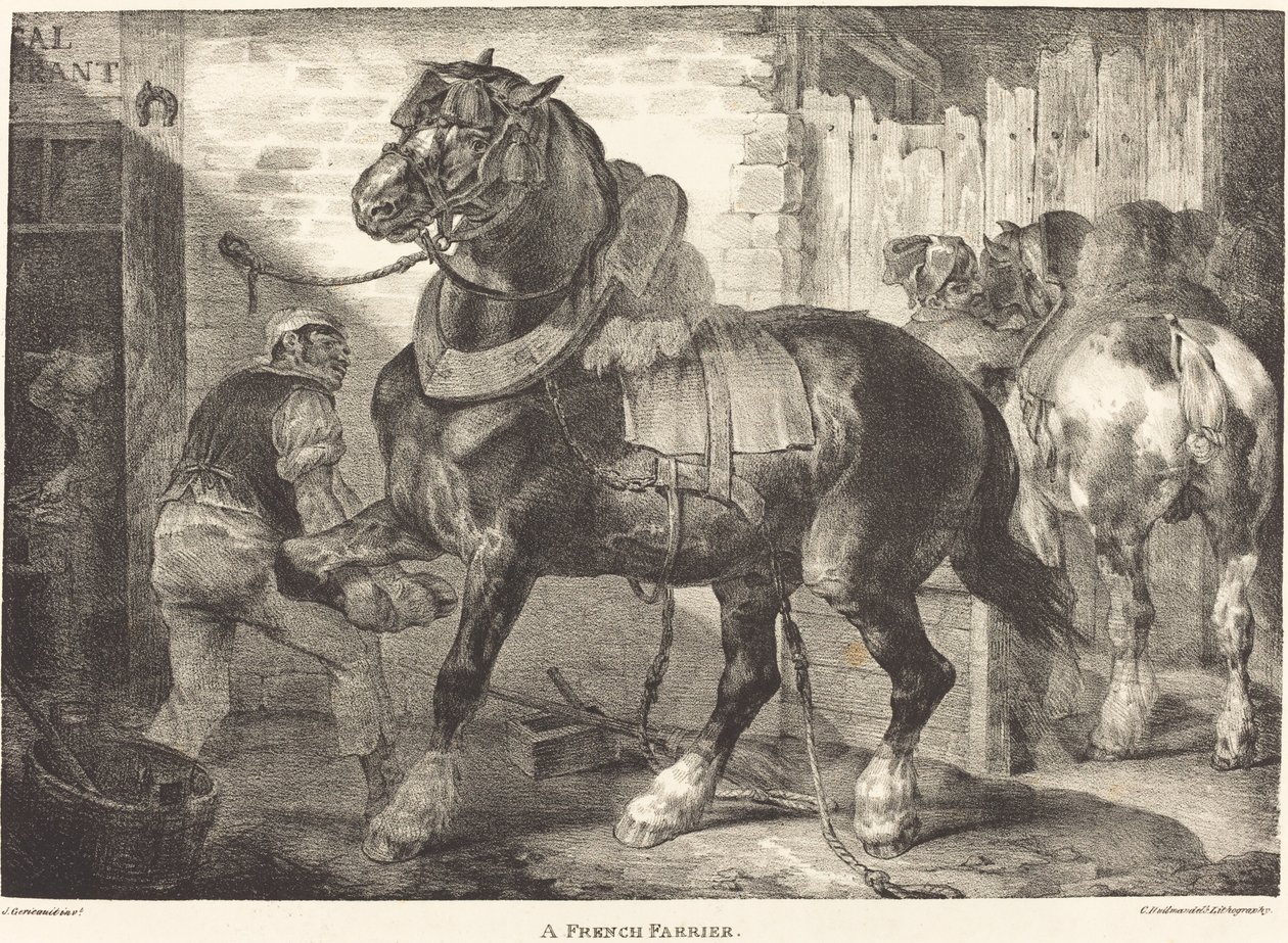 Een Franse Hoefsmid door Theodore Gericault