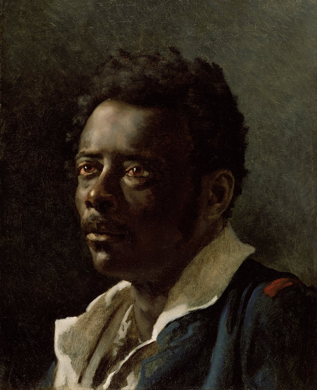 Zwarte man (portretstudie) door Theodore Gericault