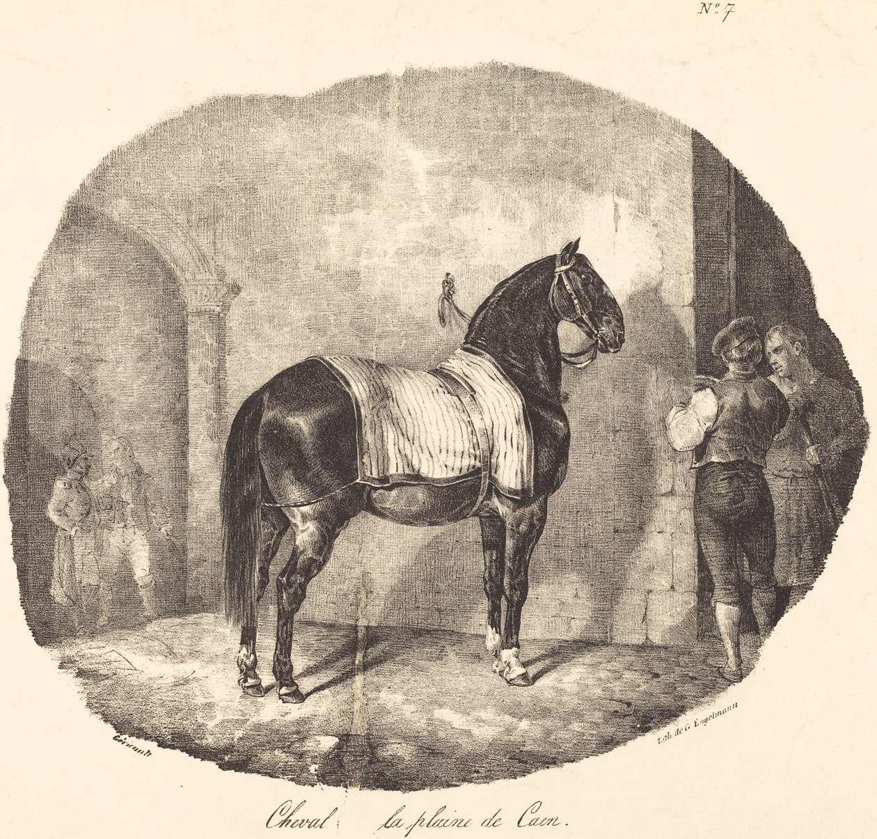 Paard van de Vlakte van Caen door Theodore Gericault