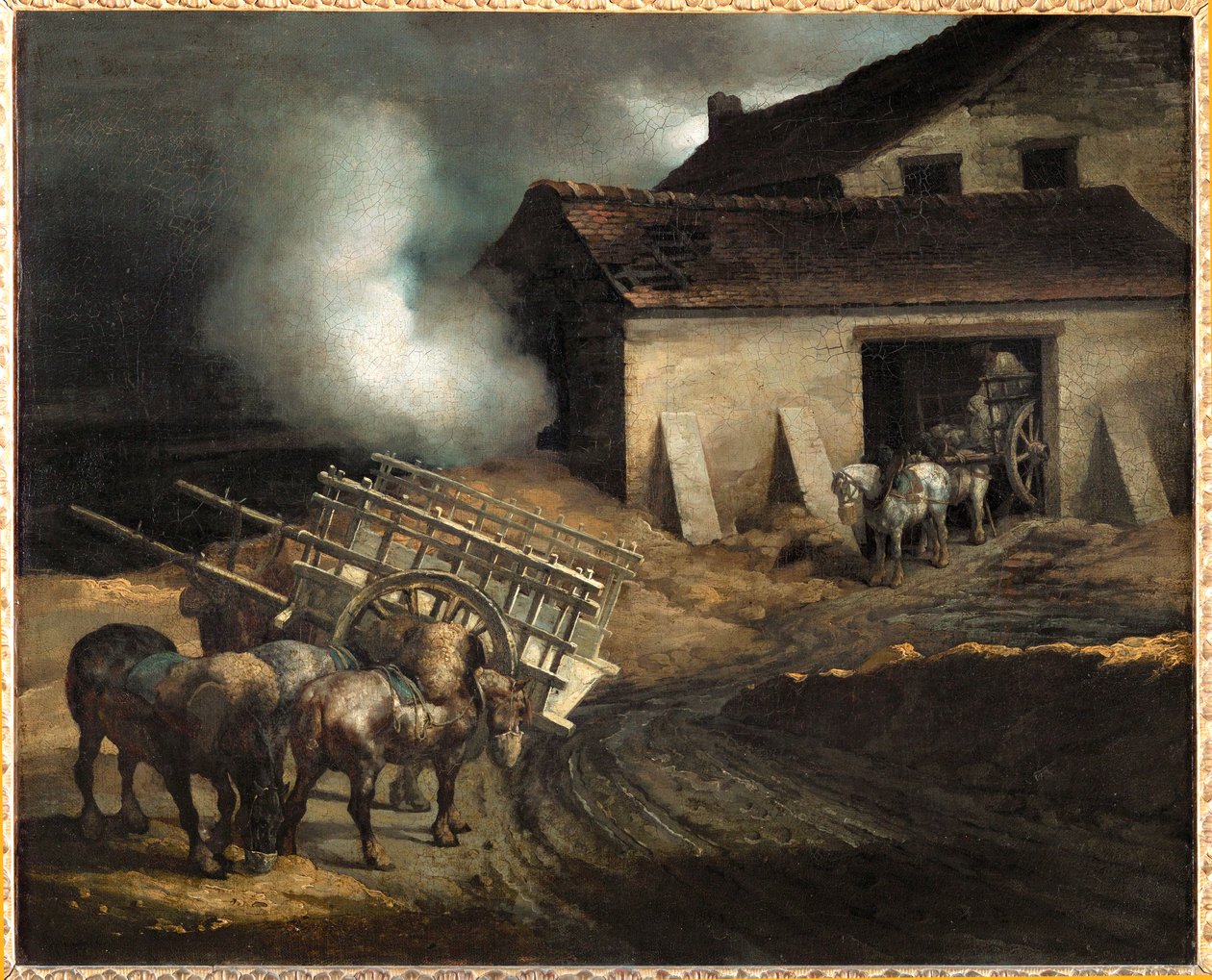 De vier a platre. De gipsoven ... door Theodore Gericault