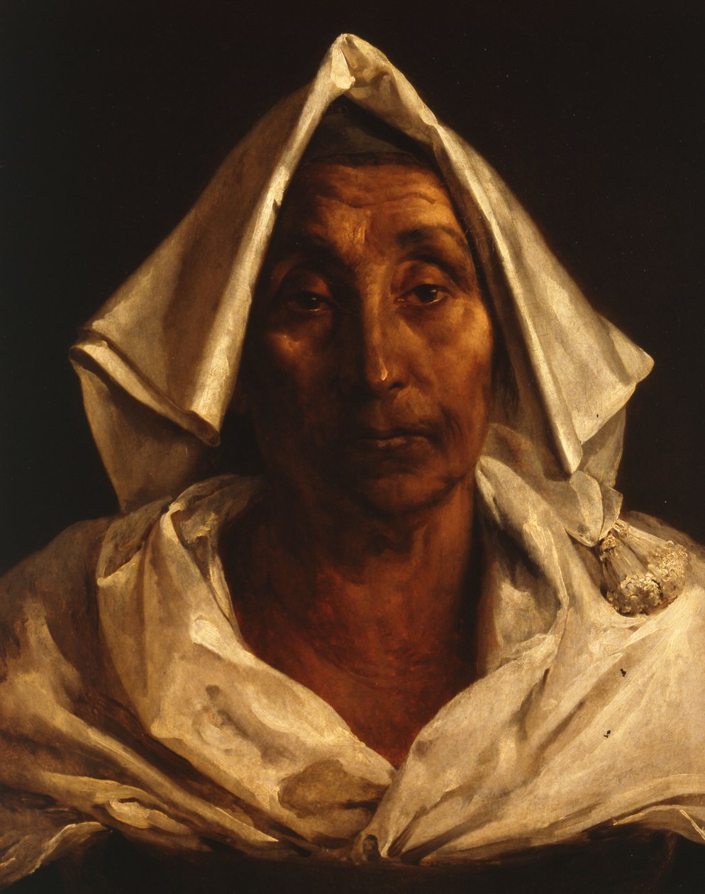 Oude Italiaanse Vrouw door Theodore Gericault