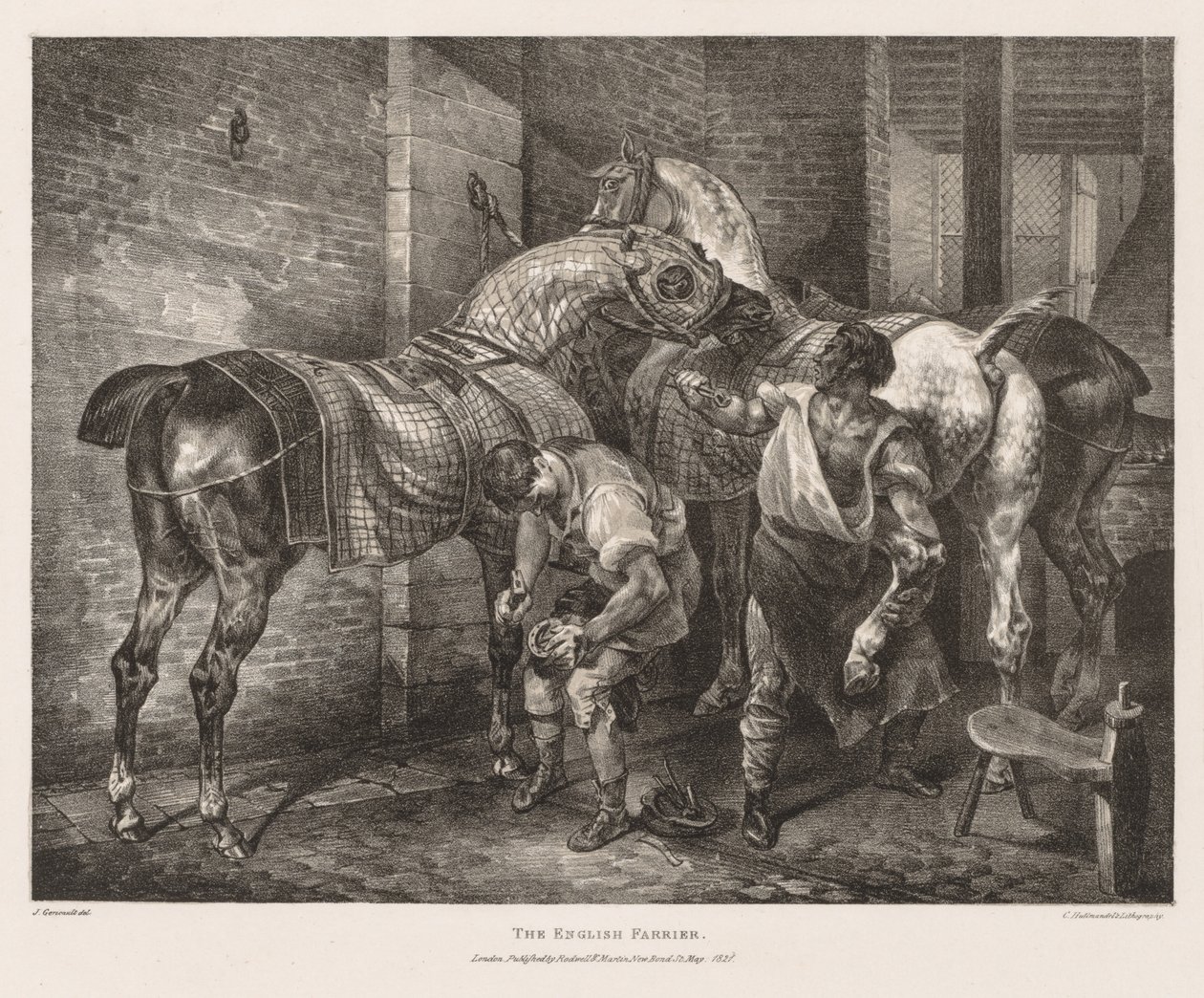 De Engelse hoefsmid door Theodore Gericault
