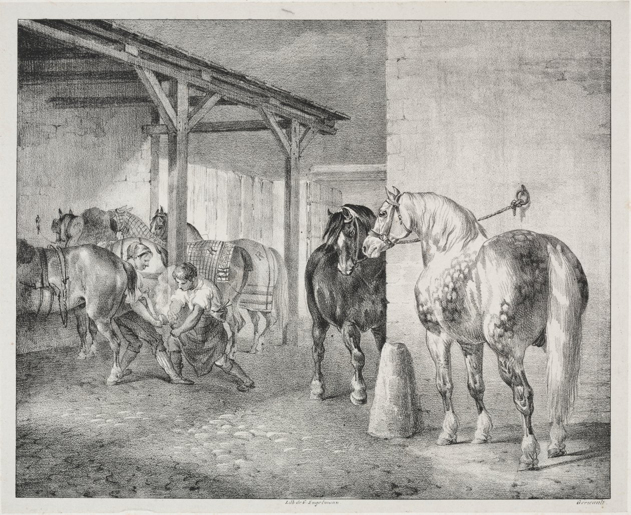 De Smidse door Theodore Gericault