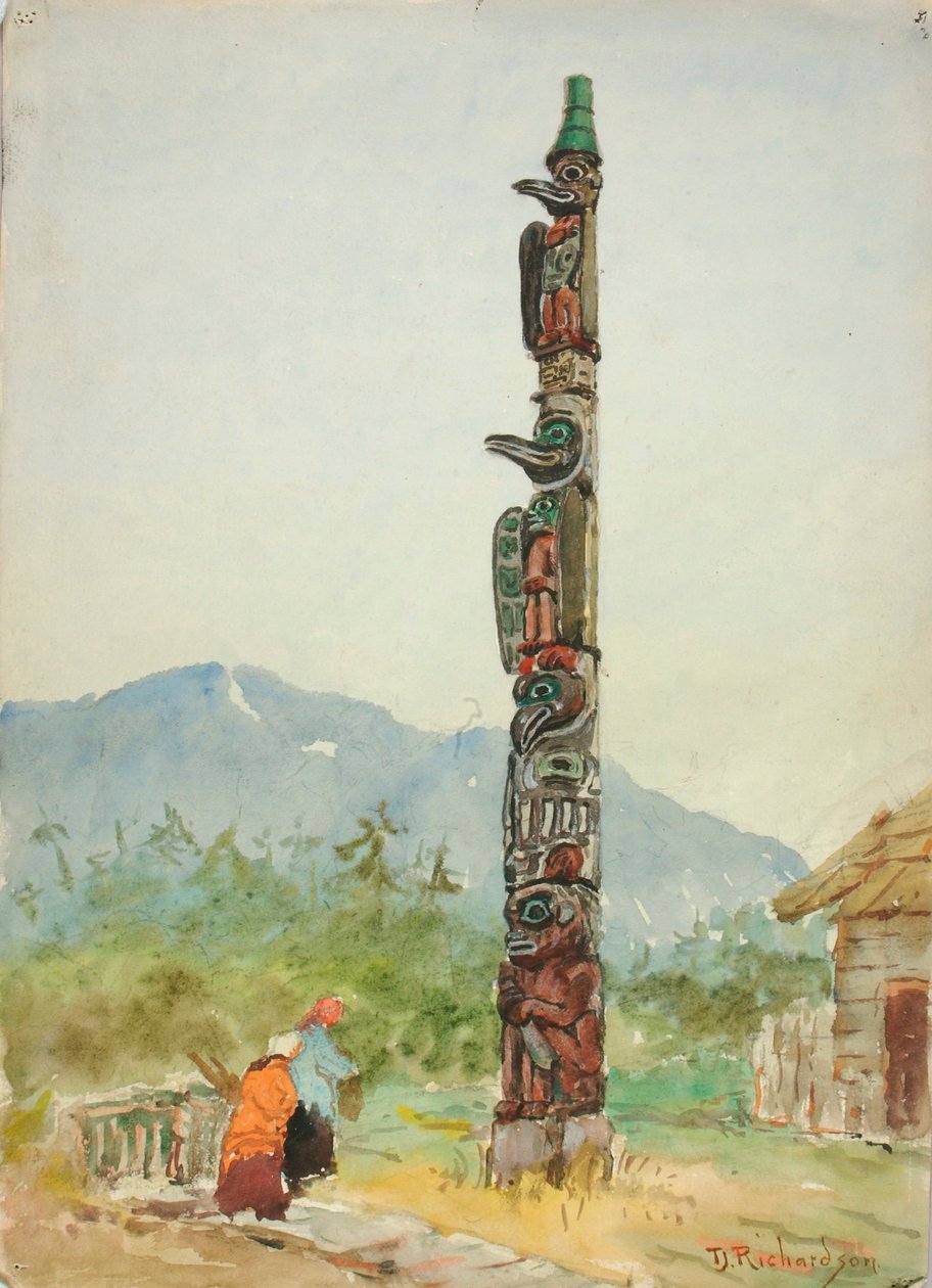 De totempaal van Raven door Theodore J. Richardson