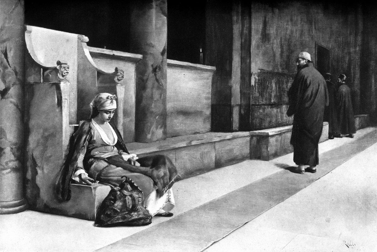 In de Kerk, Griekenland, 1895 door Theodore Jacques Ralli