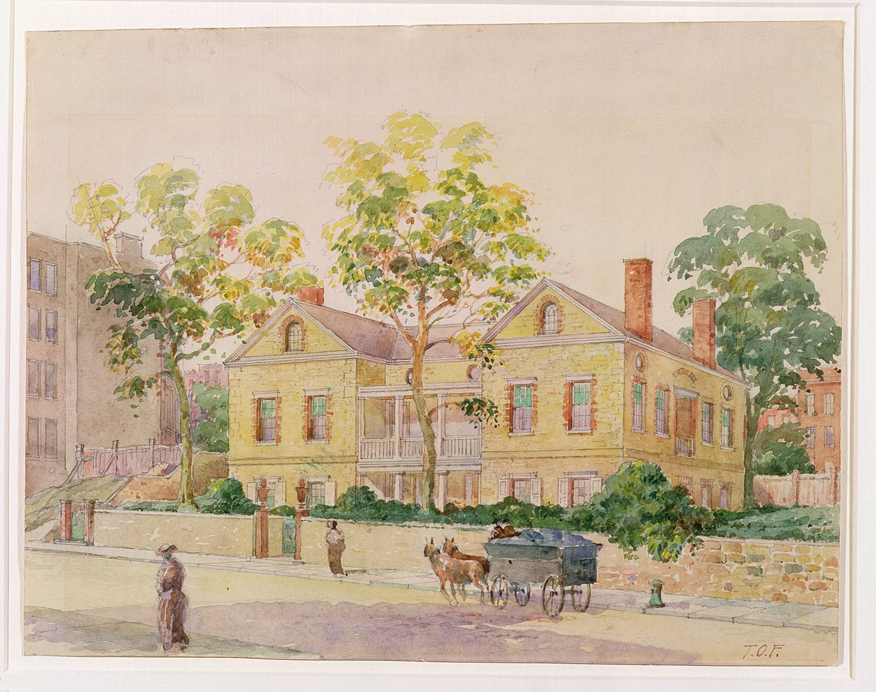 Abigail Adams Smith Huis door Theodore Oscar Fraenkel