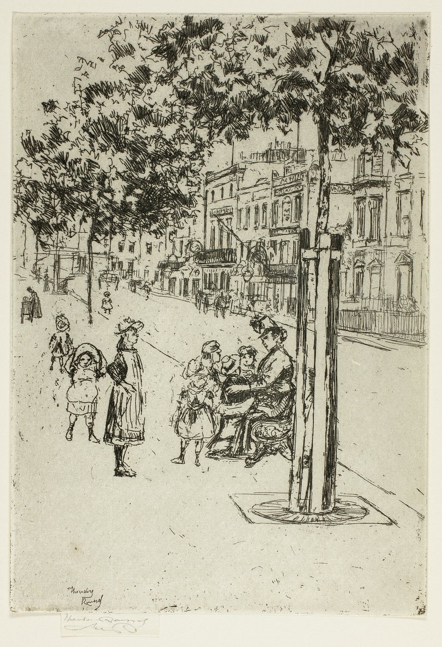 Chelsea Kinderen, Chelsea Embankment door Theodore Roussel