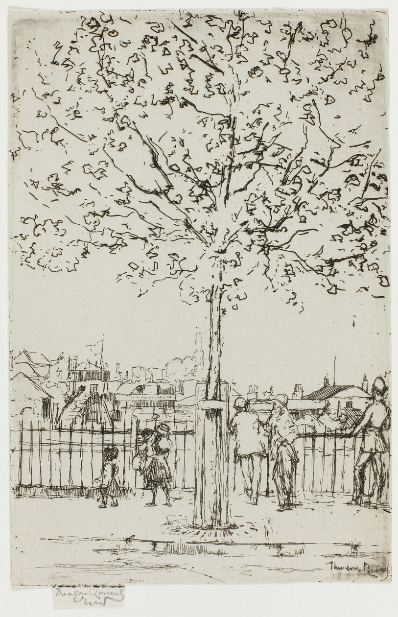Chelsea Embankment, juni, 17.00 uur, 1889 door Theodore Roussel