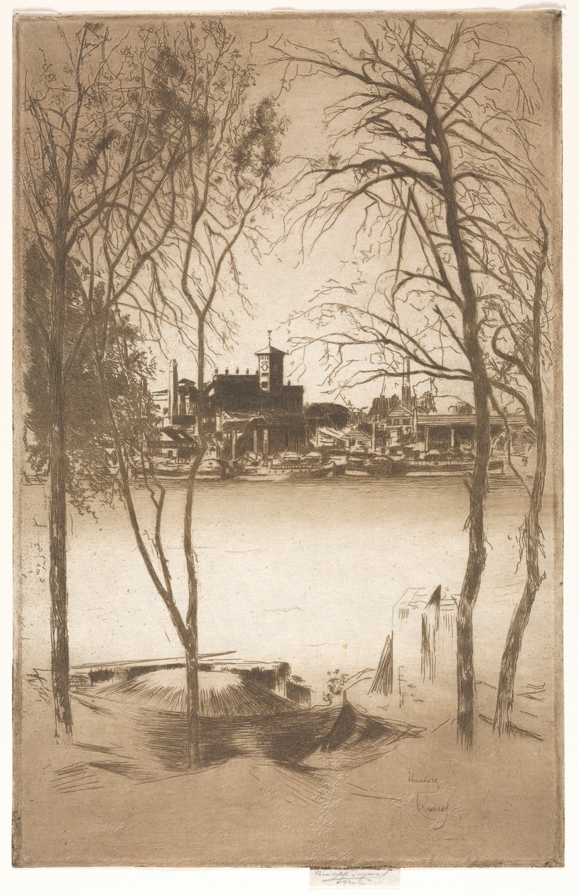 Laburnums en Battersea, 1889-1898 door Theodore Roussel