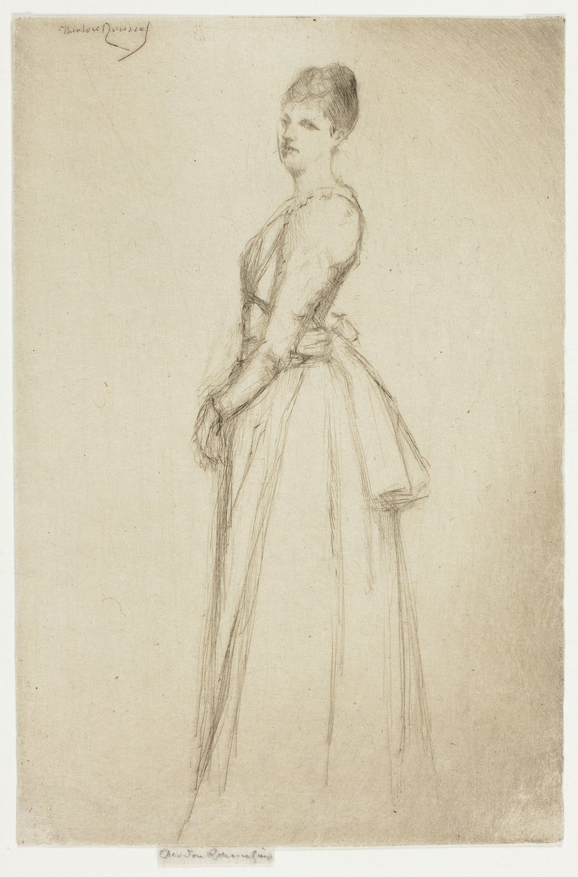 Portret van Mevrouw C. W. door Theodore Roussel