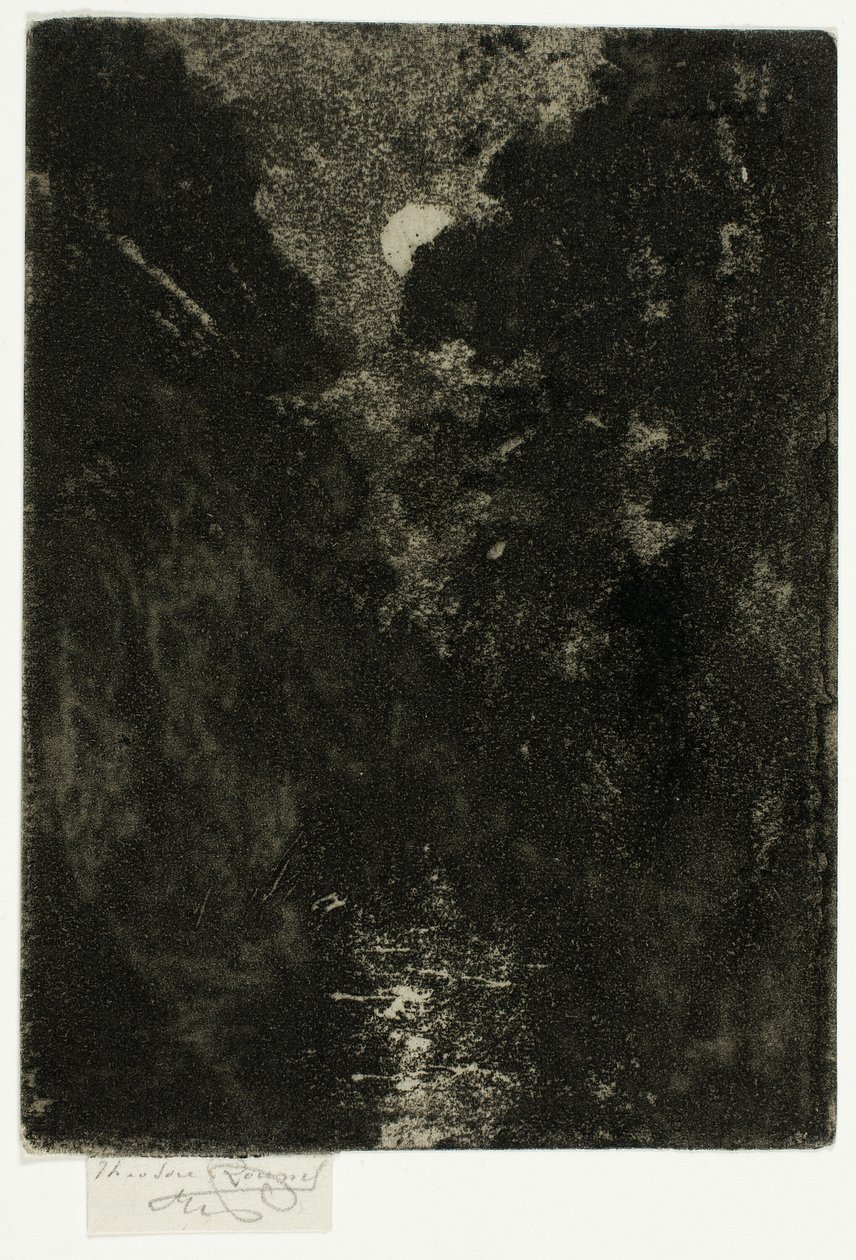 Bomen in Maanlicht door Theodore Roussel