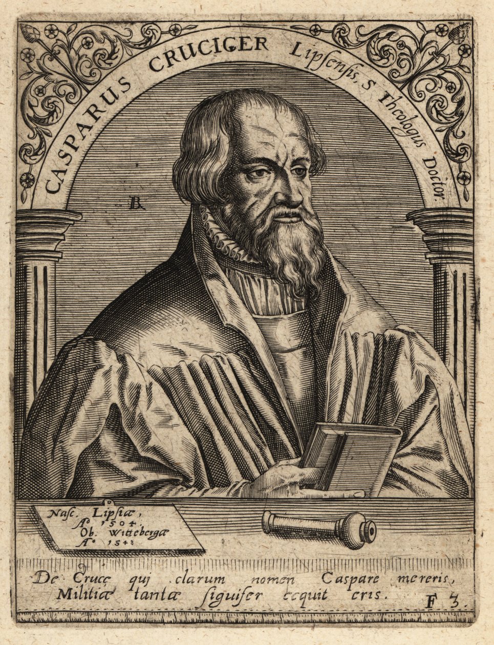Caspar Creuziger door Theodore de Bry