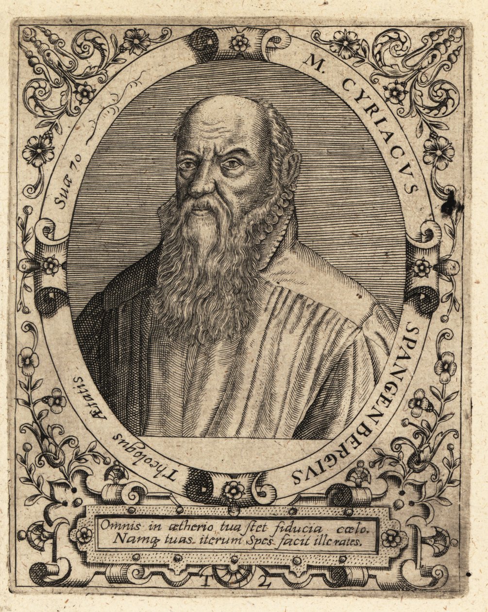 Cyriacus Spangenberg door Theodore de Bry