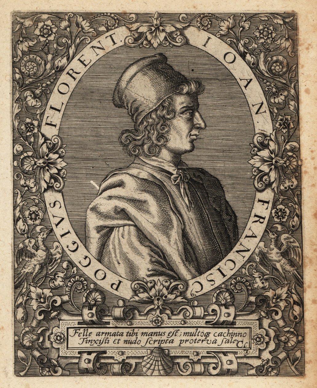 Gian Francesco Poggio Bracciolini door Theodore de Bry