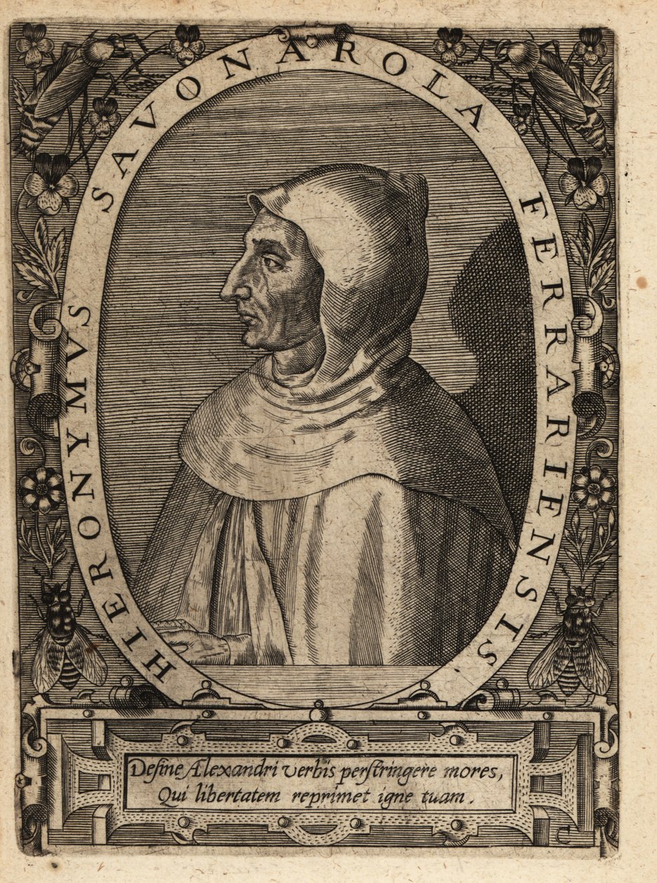 Girolamo Savonarola door Theodore de Bry