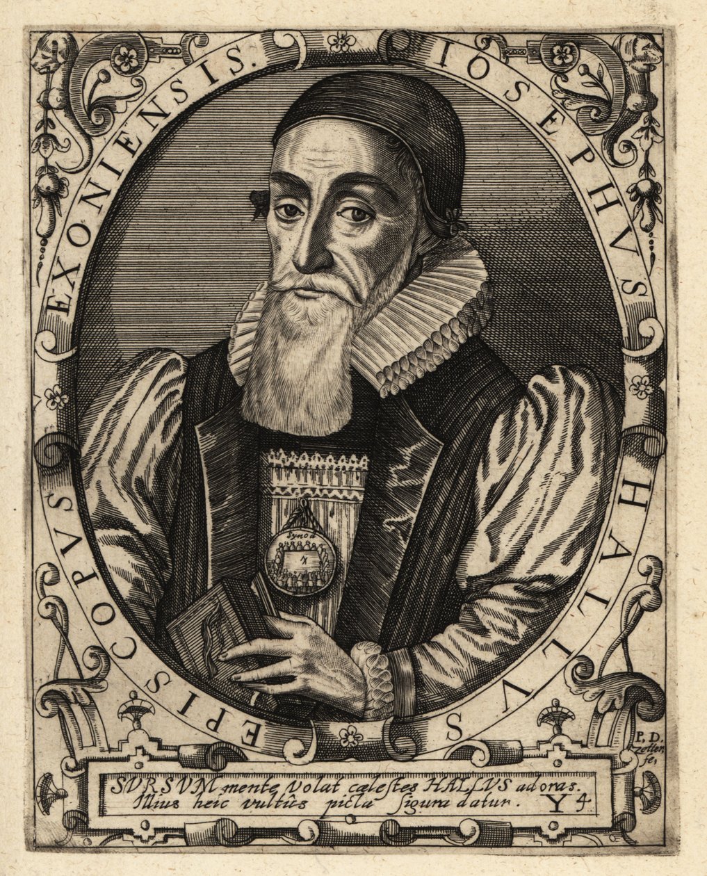 Joseph Hall door Theodore de Bry