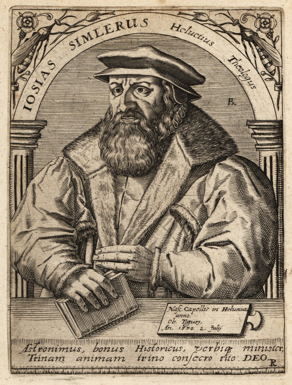 Josias Simmler door Theodore de Bry