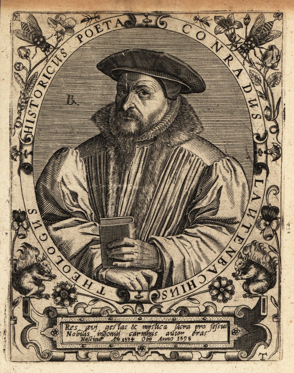 Konrad Lautenbach door Theodore de Bry