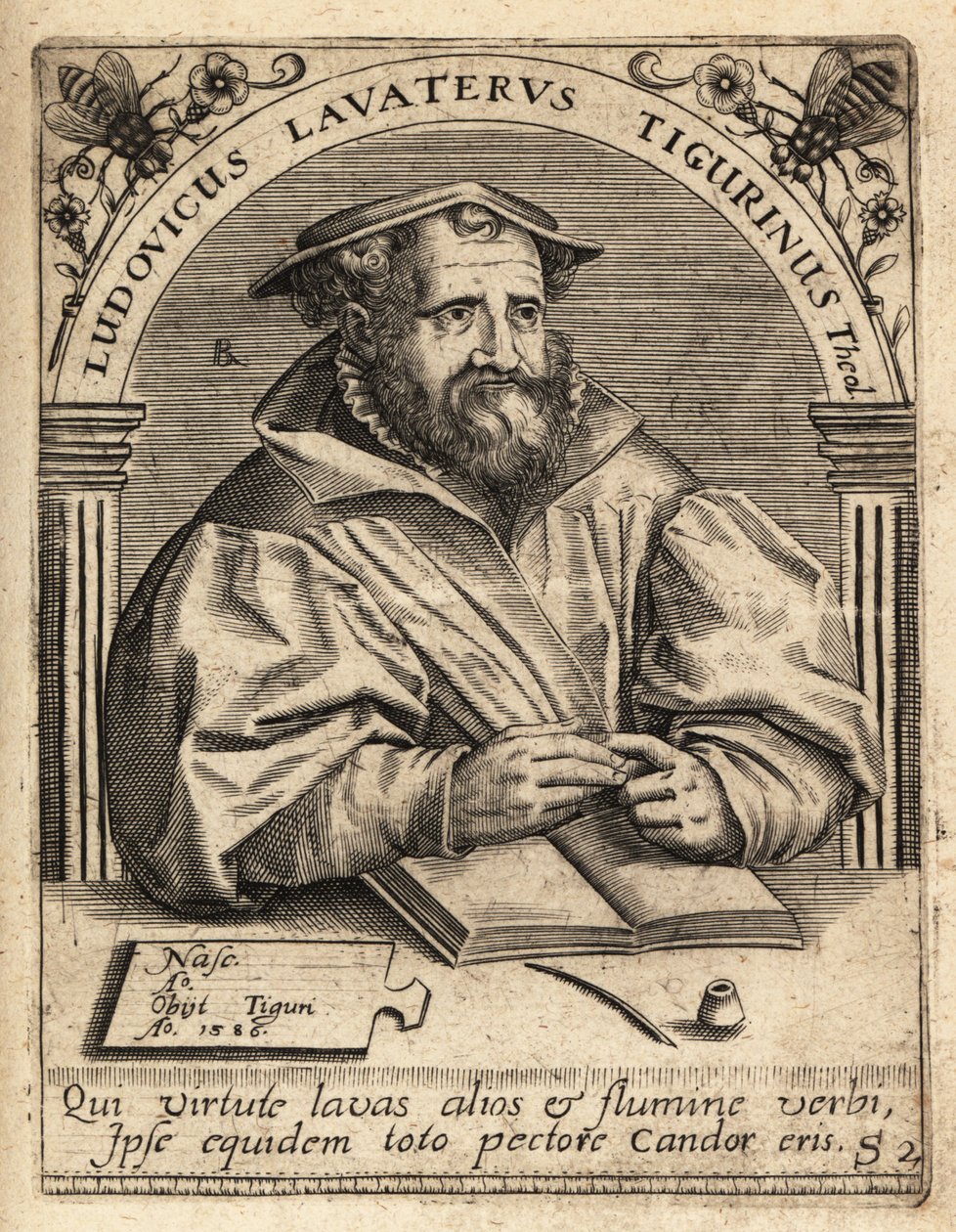 Ludwig Lavater door Theodore de Bry