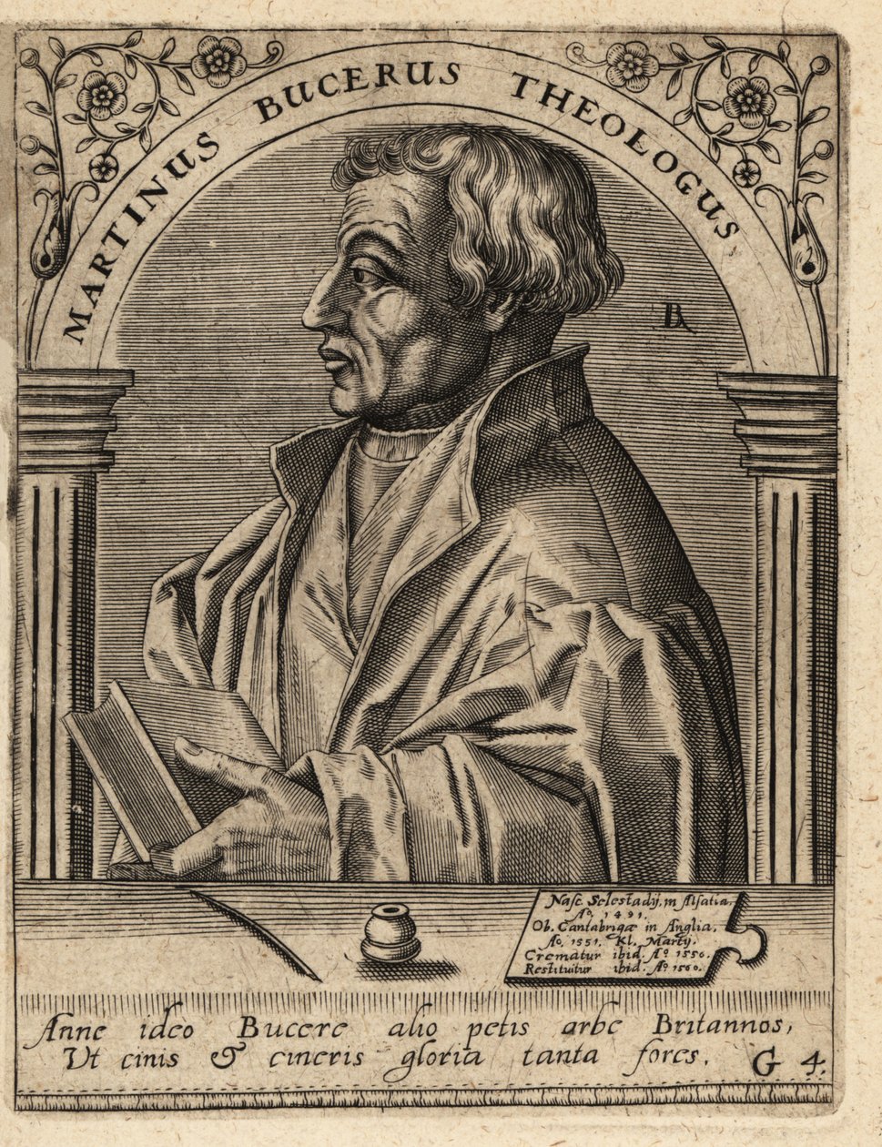 Martin Bucer door Theodore de Bry