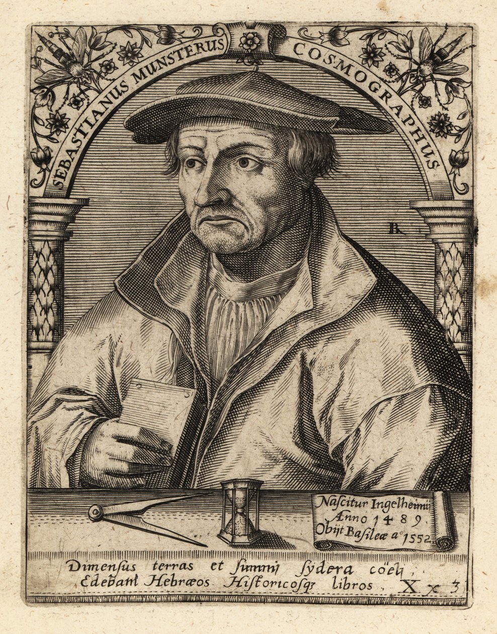 Sebastian Munster, Duitse kosmograaf door Theodore de Bry