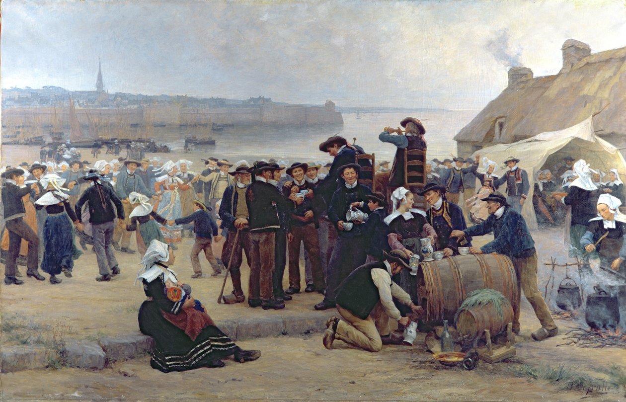 De Vergiffenis in Bretagne door Theophile Louis Deyrolle