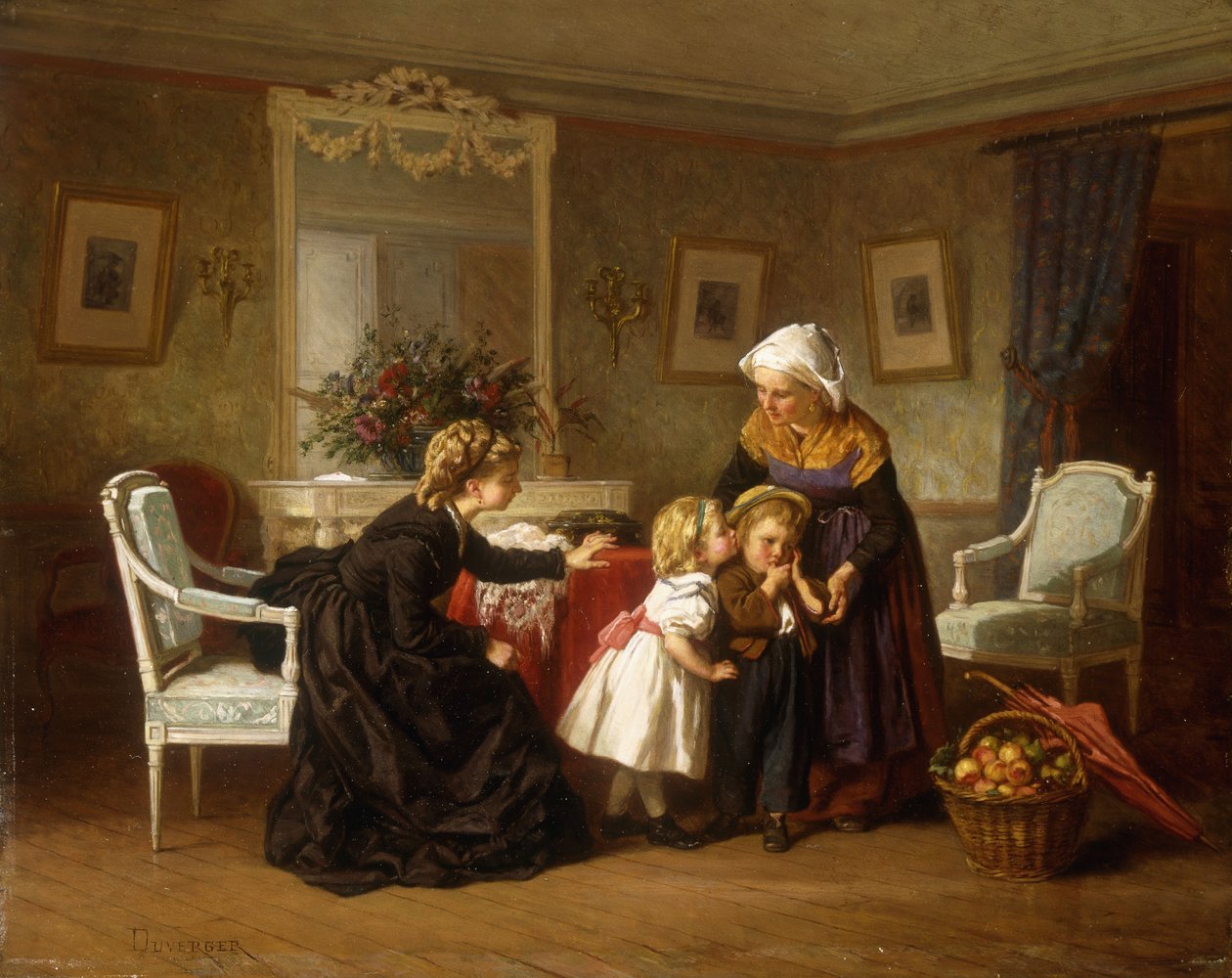 De kus door Theophile Emmanuel Duverger
