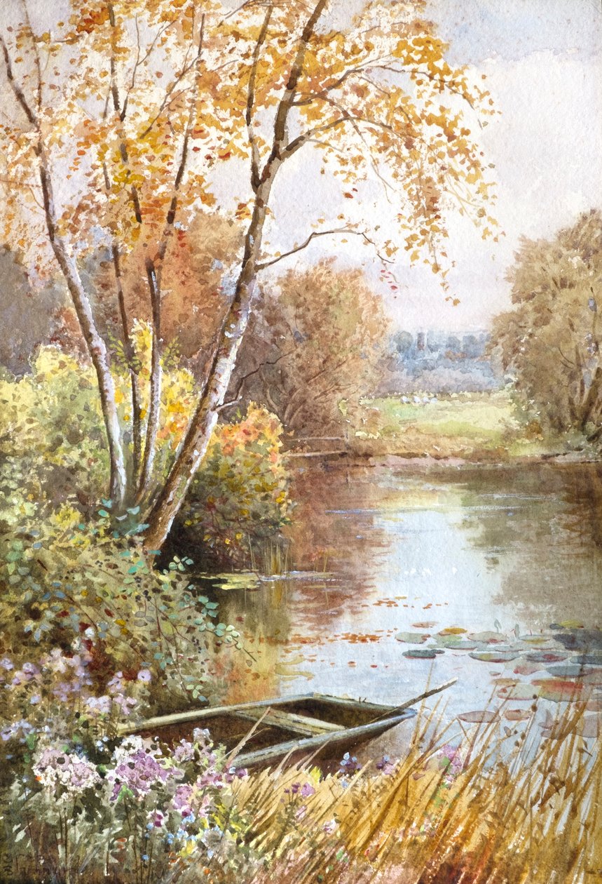 Herfst aan de Ouse door Theresa Sylvester Stannard