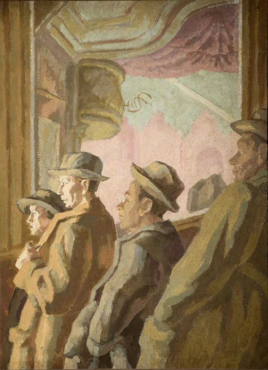 Muziekhal publiek, 1945 door Therese Lessore