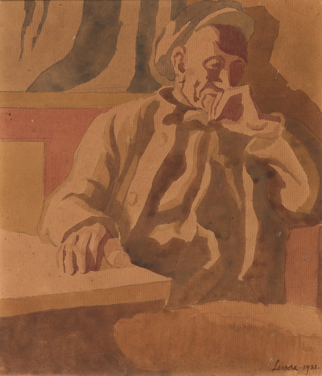 De Denker, 1921 door Therese Lessore