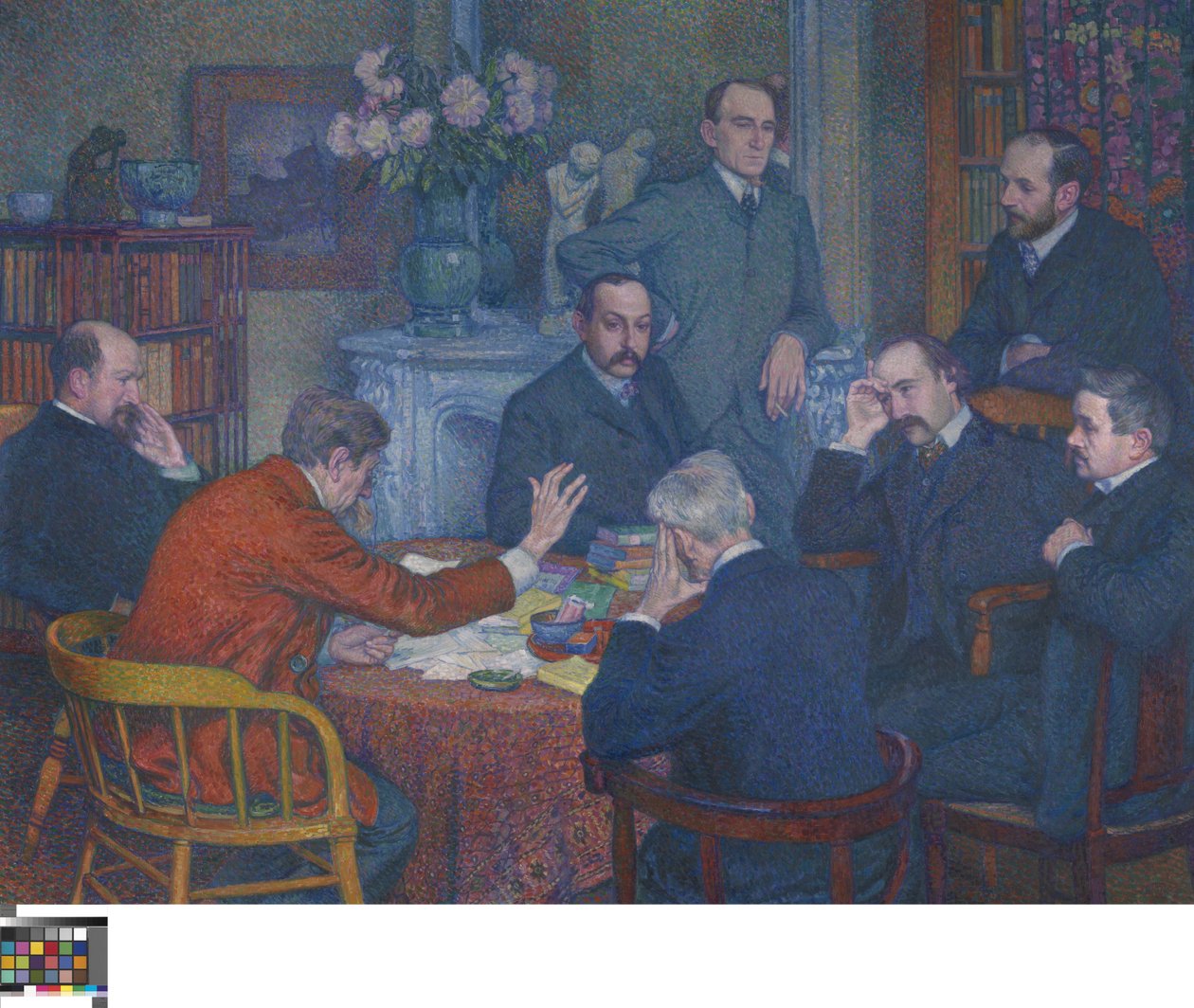 Een lezing door Emile Verhaeren door Théo van Rysselberghe